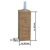 20x20x50mm Linden holz, Luft-Ausströmer feinperlig