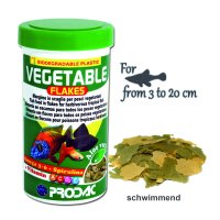 VEGETABLE FLAKES - alle pflanzenfr. Süß- wasser Tropenfischen, 250 ml / 50 g