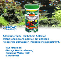 VEGETABLE FLAKES - alle pflanzenfr. Süß- wasser Tropenfischen, 10 KG