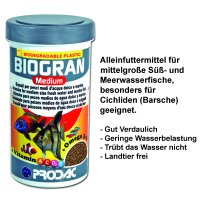 BIOGRAN MEDIUM - mittelgroße Fische in Süß- /Meerwasser Aquarien, 1200 ml / 500 g