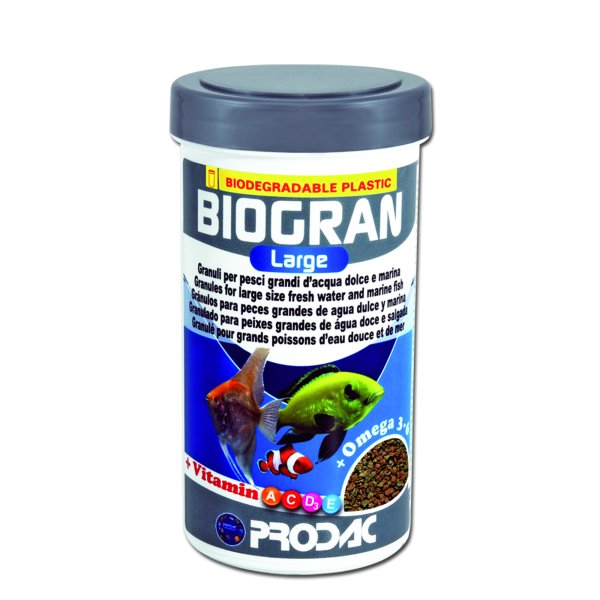 BIOGRAN LARGE - große Fische in Süß- /Meerwasser Aquarien, 250 ml / 110 g