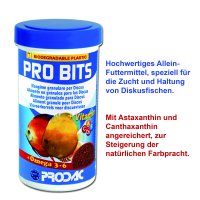 PRO BITS - spez. zur Zucht /Haltung von Diskus Fischen, 250 ml / 100 g