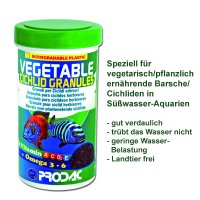 VEGETABLE CICHLID GRANULES- pflanz. Barsche/Cichliden, 250 ml / 100 g