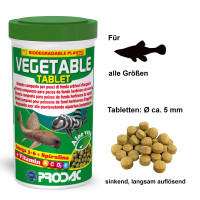 VEGETABLE TABLET - pflanzenfr. Boden Fische, Futtertabs, 250 ml / 160 g