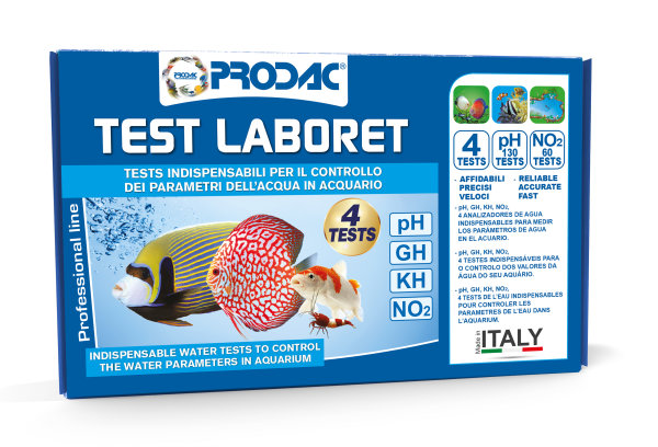 PRODATEST LABORET test kit (pH, NO2, GH, KH)