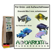 Ausgewachsene pflanzenfressende Süßwasserfische, Gran 3 mm, 220g / 500ml