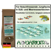 Staubfutter, fleischfr. Babyfische/Jungfische, Granulat 0,2-0,3 mm, 55g / 100ml