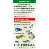 Fischfutter, fleischfr. Zierfische, Süß- und Meerwasser, Granulat Futter 0,8-1,2mm