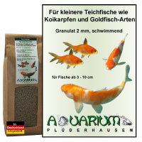 Bio natural max, Teich-Zierfischfutter, G643 Special, Granulat 2 mm, 468g / 1000ml