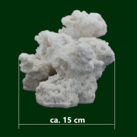 Riffgestein, 30 x 15 x 14 cm, Felsen, Stein Nachbildung weiß