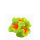 Nano Pilzlederkoralle, 5,5 x 4,5 x 3,5 cm, Mushrooms, Nachbildung neon gelb