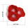 Nano Pilzlederkoralle, 5 x 5 x 2,5 cm, Mushrooms, Nachbildung rot