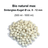 Bio natural max, Aquarium Filter Sinterglas-Kugeln Ø 12-15 mm, 470-940g (ca. 500ml-1000ml)