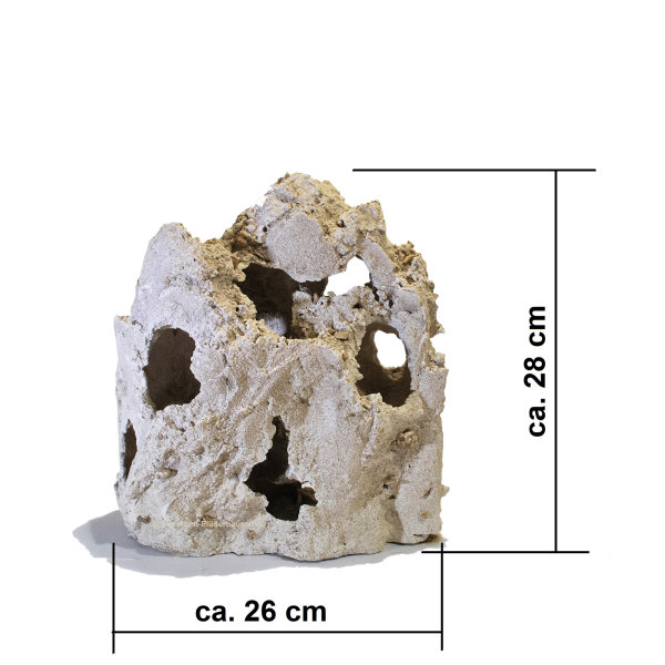 Dekor-Lochstein, Größe: ca. 26x12x28 cm