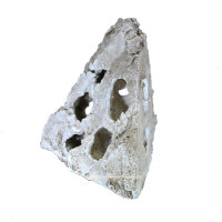 Eck-Lochgestein, ca. 17x17x17 cm, Naturstein beige