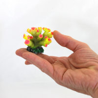 B-Ware!! Nano Pilz- Lederkoralle, 7 x 5 x 5 cm, Mushrooms, Nachbildung gelb