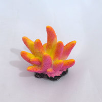 Nano Koralle, 4,5 x 2,5 x 4 cm, Nachbildung gelb/rose