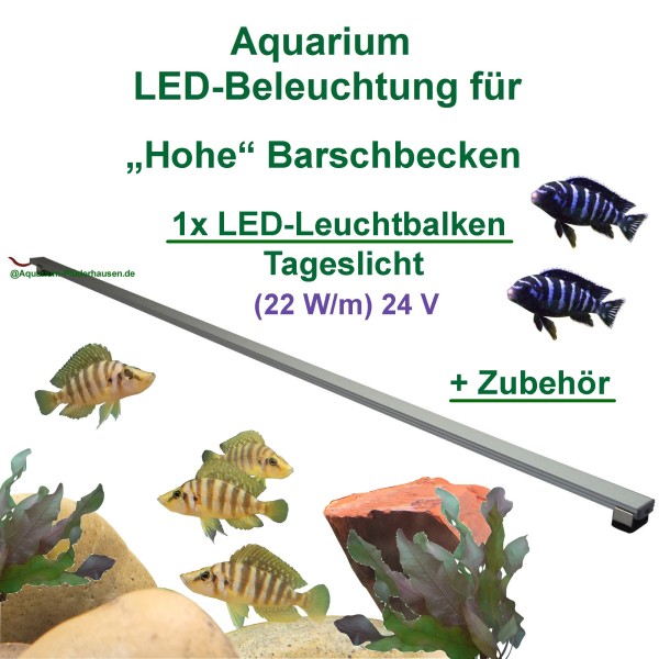 Aquarium LED 80cm, Set1: 1x Leuchtbalken mit Trafo