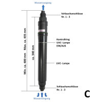 10W UV-C Wasser klärer mit Pumpe, bis 800L Aquarien, vielseitig einsetzbar, inkl. Pumpe