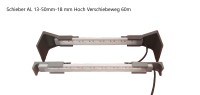 Schieber Winkel 18mm Auflage LED Leiste Halter  AL-13-12V Set